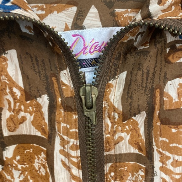 Vintage Aztec Silk Bomber‎ Jacket - Picture 4 of 16